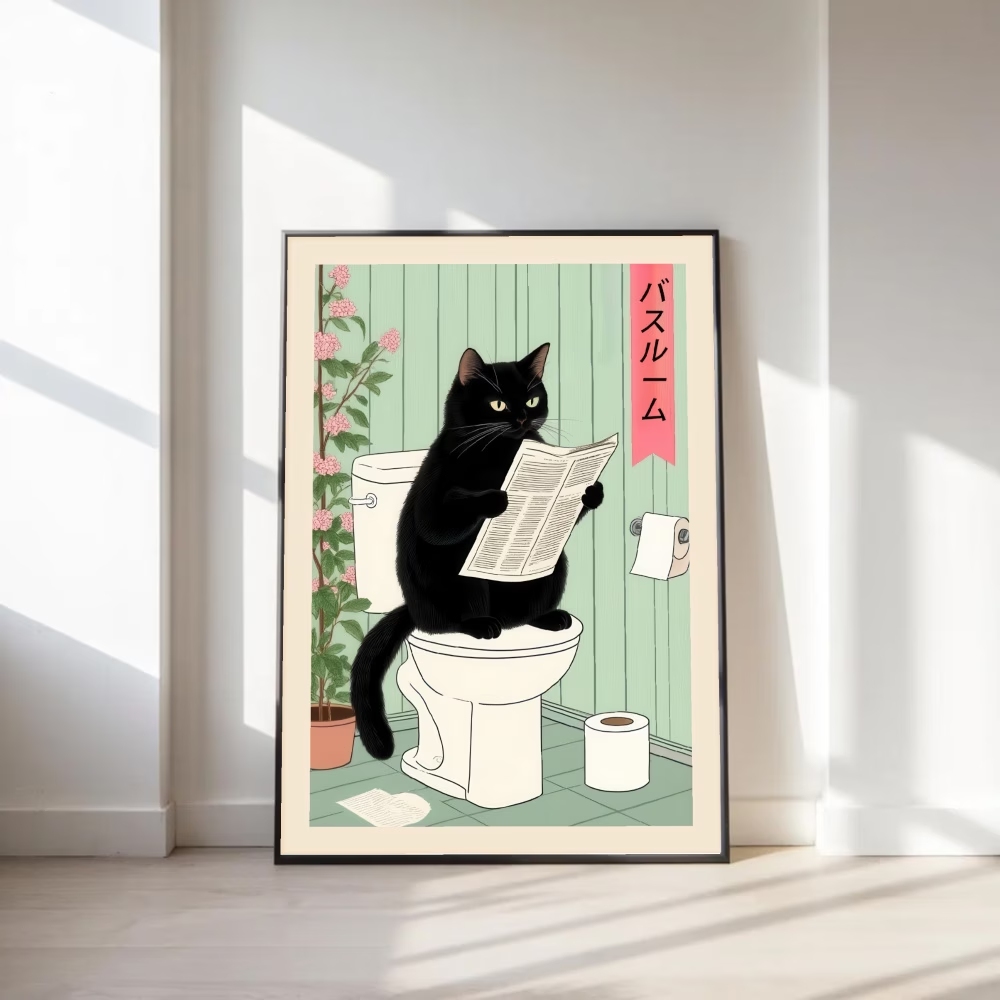 Home Decor Cat - Stampa artistica moderna e retrò su