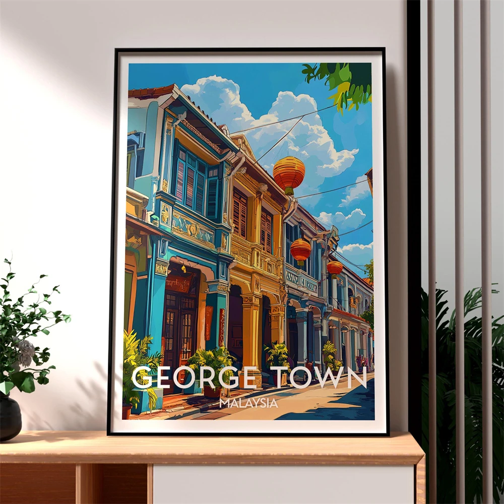 Home Decor Malaysia - Poster di viaggio di Penang, Malesia,