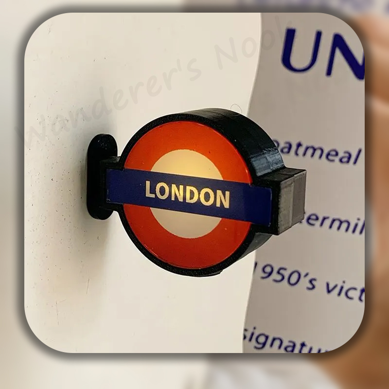 Home Decor London - Magnete Luminoso per Frigorifero con Logo