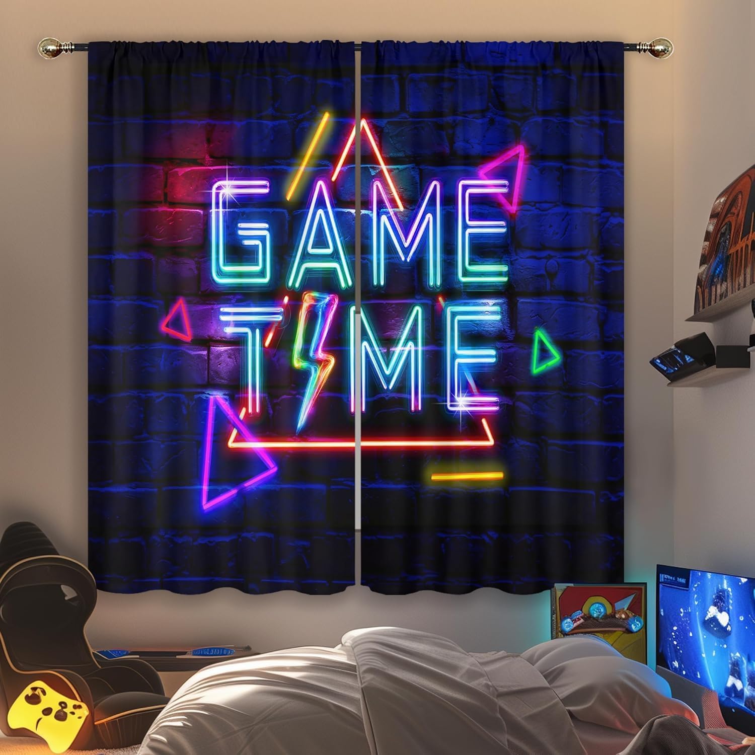 Home Decor Youtube Videos - Tende da gioco neon per camerette