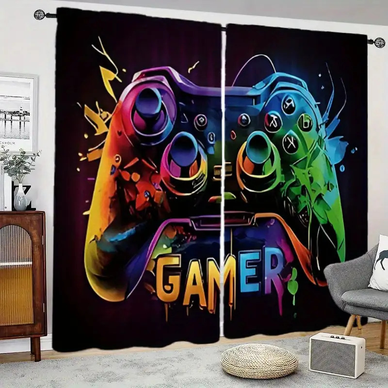 Home Decor Youtube Videos - Tende da Gaming Doppie 2 Pezzi,