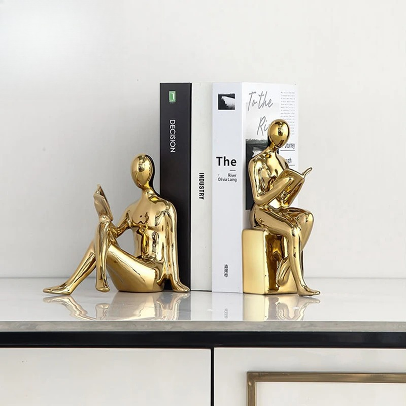 Aesthetic Bookend - Statua in Ceramica a Forma di