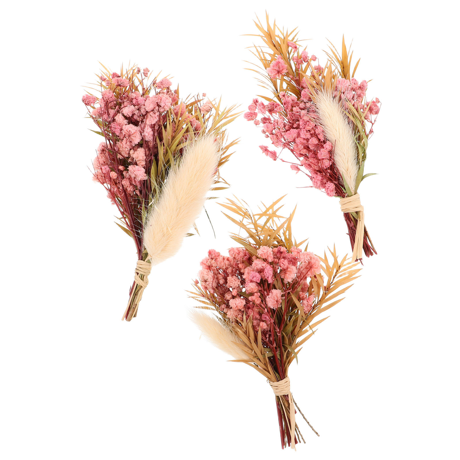 Home Decor Vase With Flowers - Set di 3 Mini Bouquet di