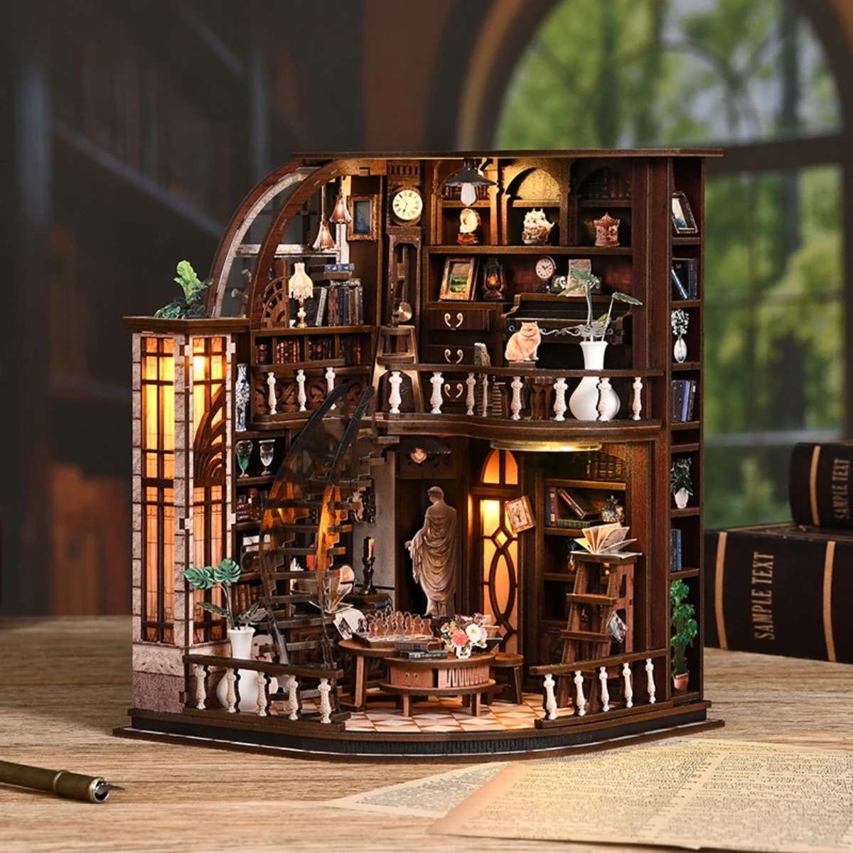 Aesthetic Bookend - Kit Fai-da-te Miniatura Book Nook in