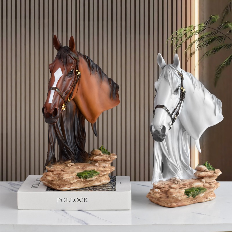 Victory Home Decor - Statua di Cavallo in Resina Stile