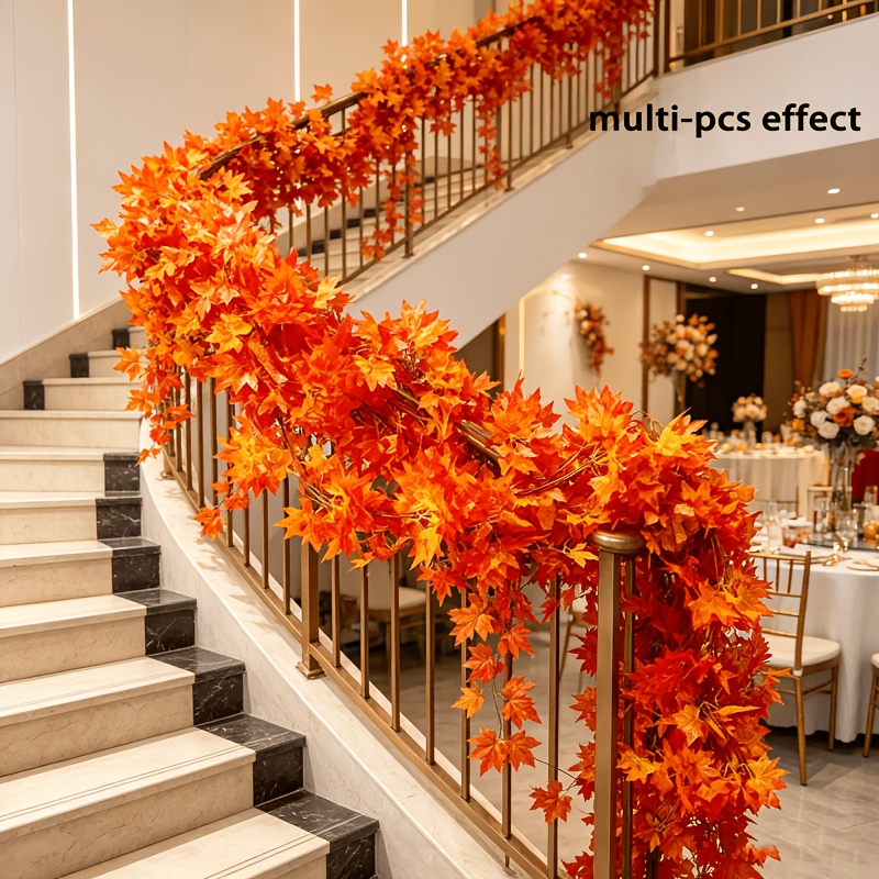 Home Decor Garland - 12 Pezzi 2,3M Ghirlande Autunnali Artificiali