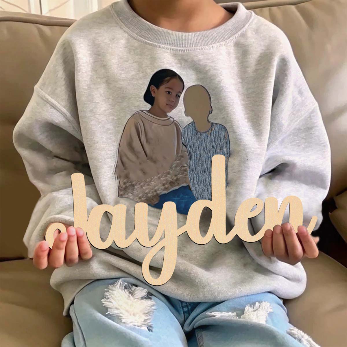 Home Decor Examples - 1pc Cartoon jayden esempio Nome personalizzato