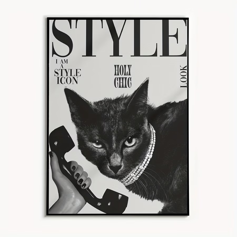 Home Decor Cat - Stampa artistica da parete con gatto
