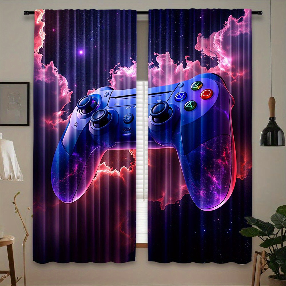 Home Decor Youtube Videos - Tende da Gaming Cyberpunk Blu Rosse,
