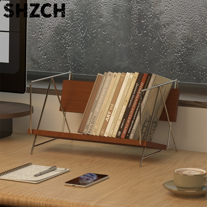 Aesthetic Bookend - Libreria da Scrivania Moderna e Minimalista,