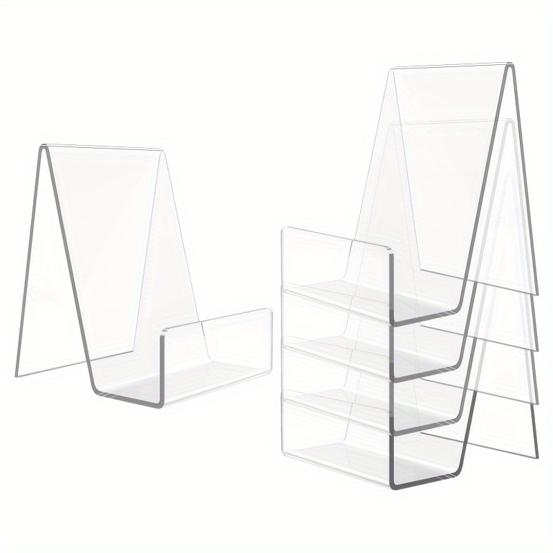 Aesthetic Bookend - Supporto in acrilico trasparente da 4/8