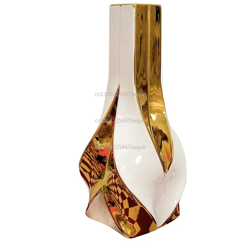 Home Decor Vase With Flowers - Decorazione per Soggiorno, Pezzi Creativi per