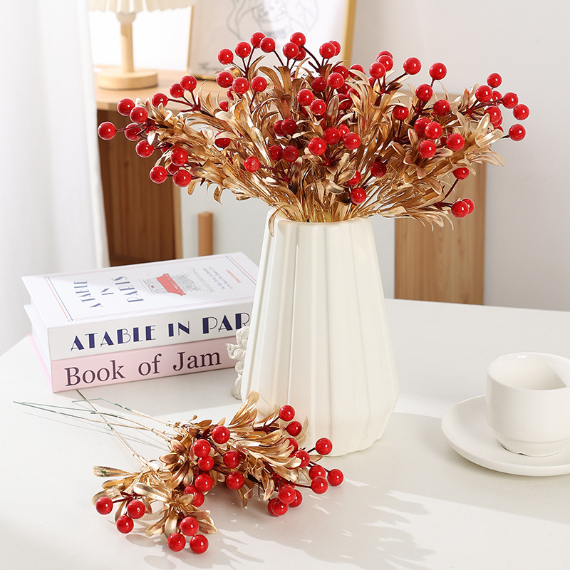 Home Decor Event - Felice anno nuovo decorativo frutta rossa