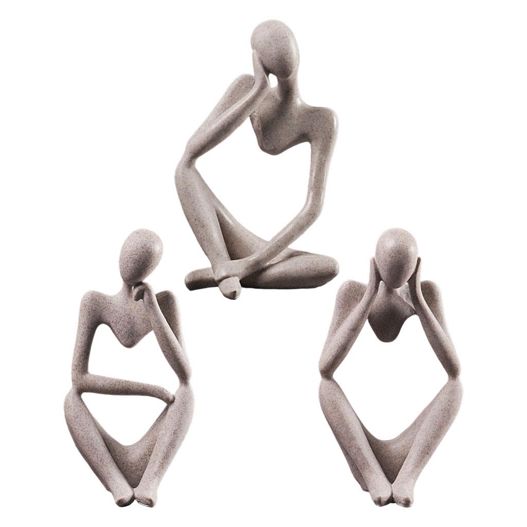 Abstract Sculpture Resin - Statua del pensatore astratto nordico Figurina
