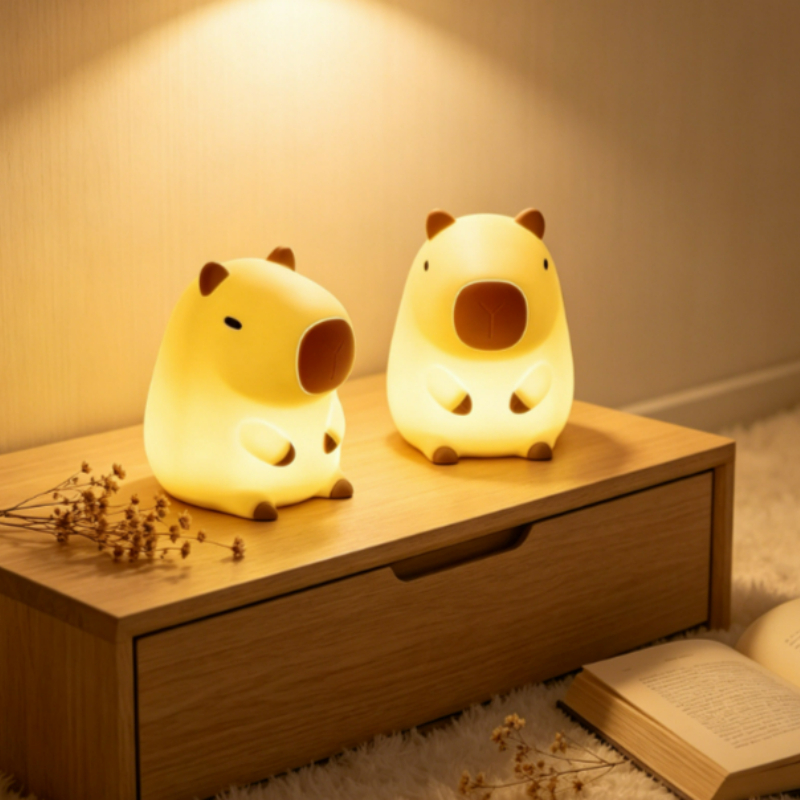 Home Decor Online - Lampada Notturna a Forma di Capibara,