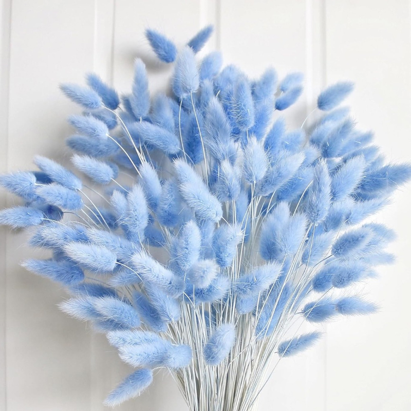 Home Decor Vase With Flowers - 100 pezzi blu coda di lepre