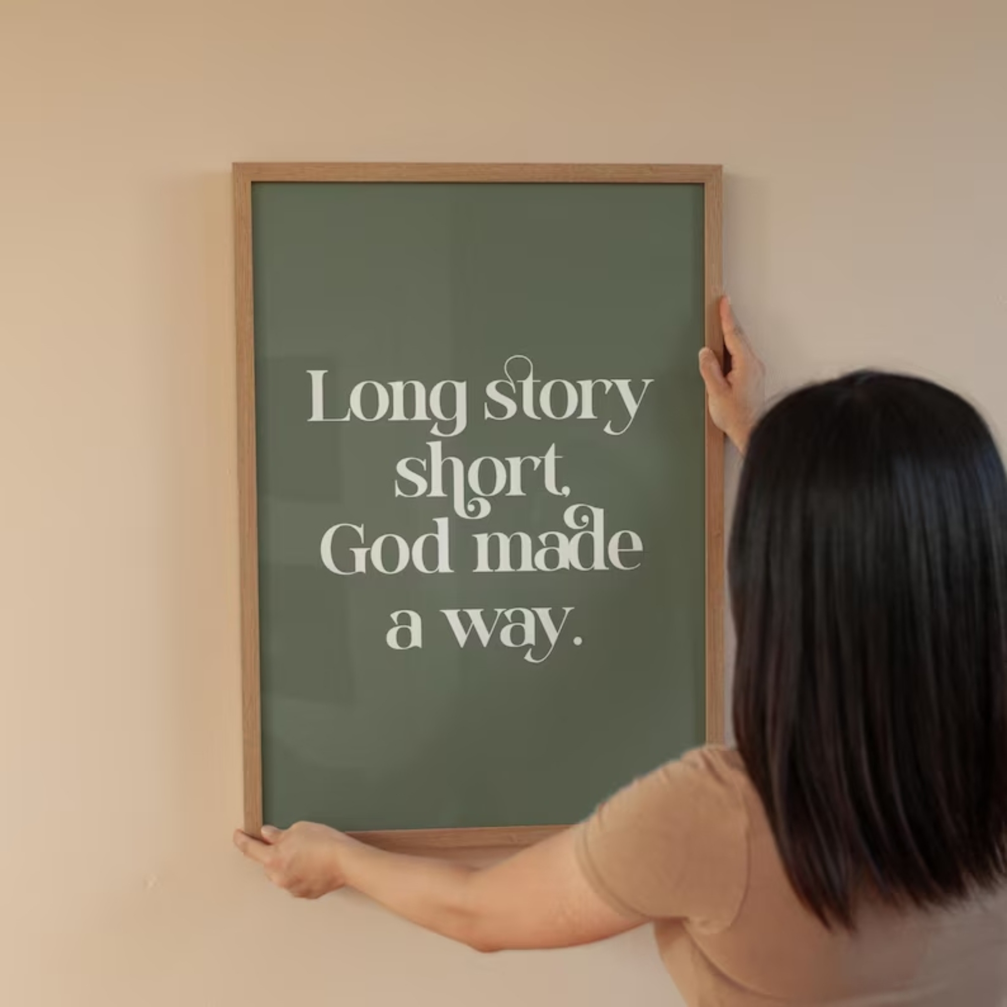 Long Story Short God Made A Wa - Home Decor Aesthetic recensione e prezzo
