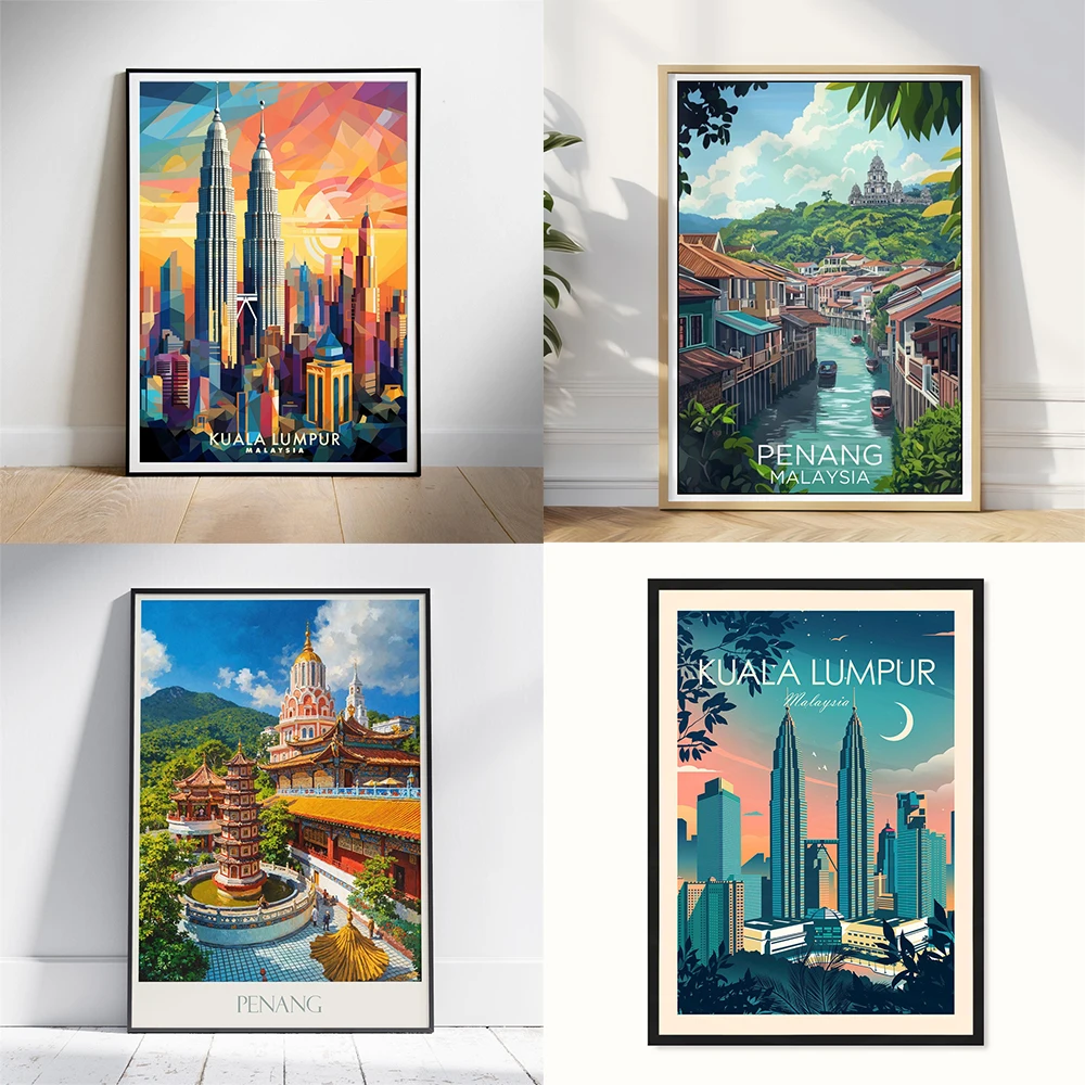 Poster di viaggio di Penang, M - Home Decor Malaysia recensione e prezzo