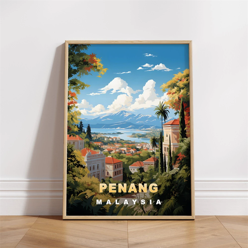 Poster di viaggio di Penang, M - Home Decor Malaysia recensione e prezzo