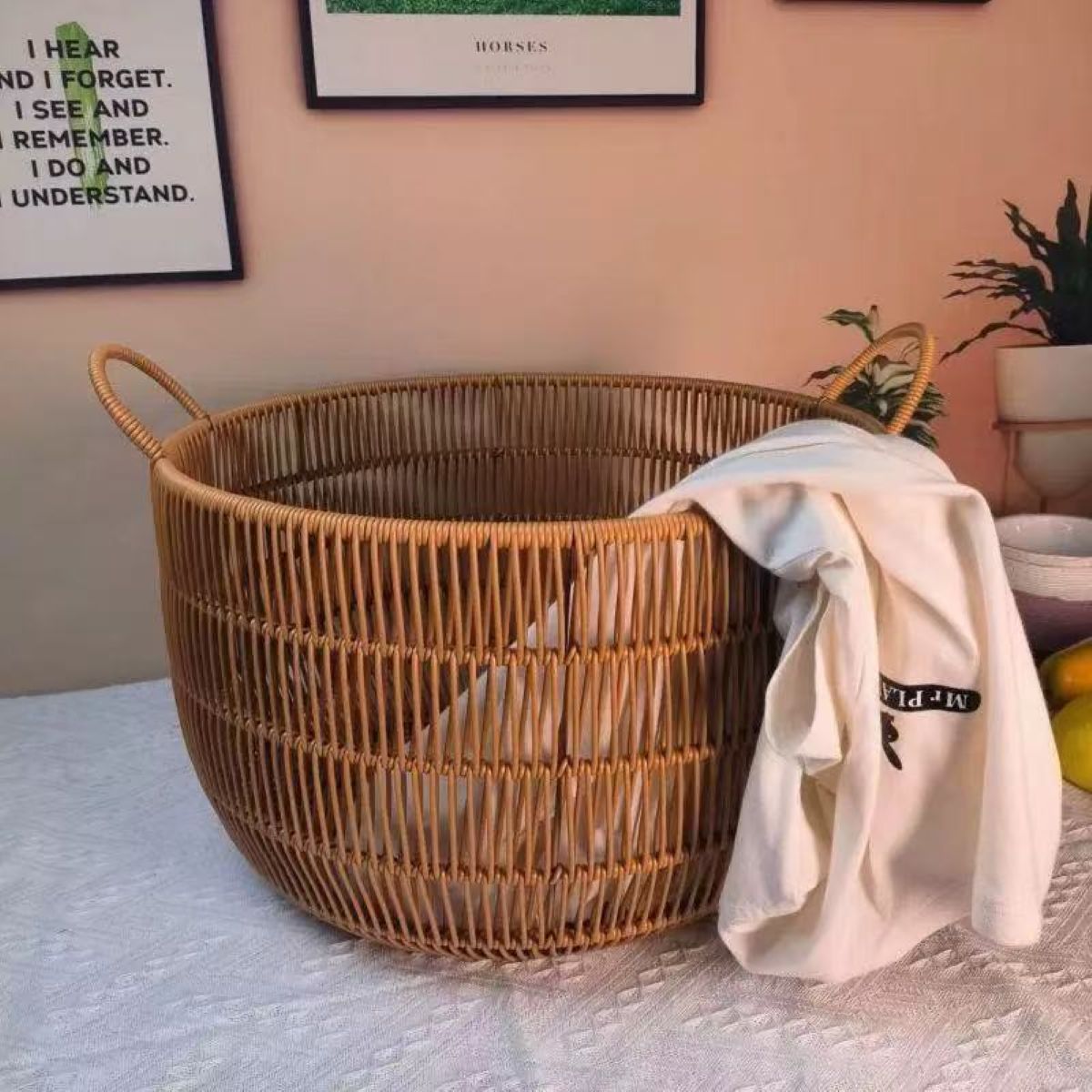 Cesto portaoggetti intrecciato - Rattan Plant Basket recensione e prezzo
