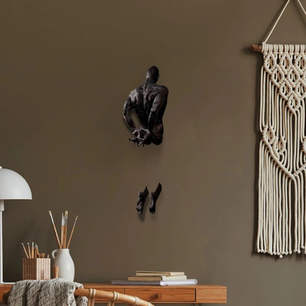 3D attraverso la parete Figura - Abstract Sculpture Resin recensione e prezzo