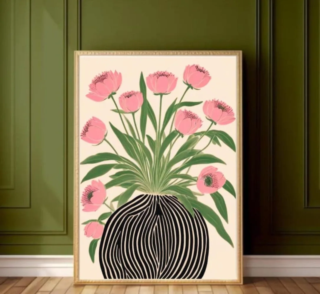 Un poster floreale senza corni - Home Decor Vase With Flowers recensione e prezzo