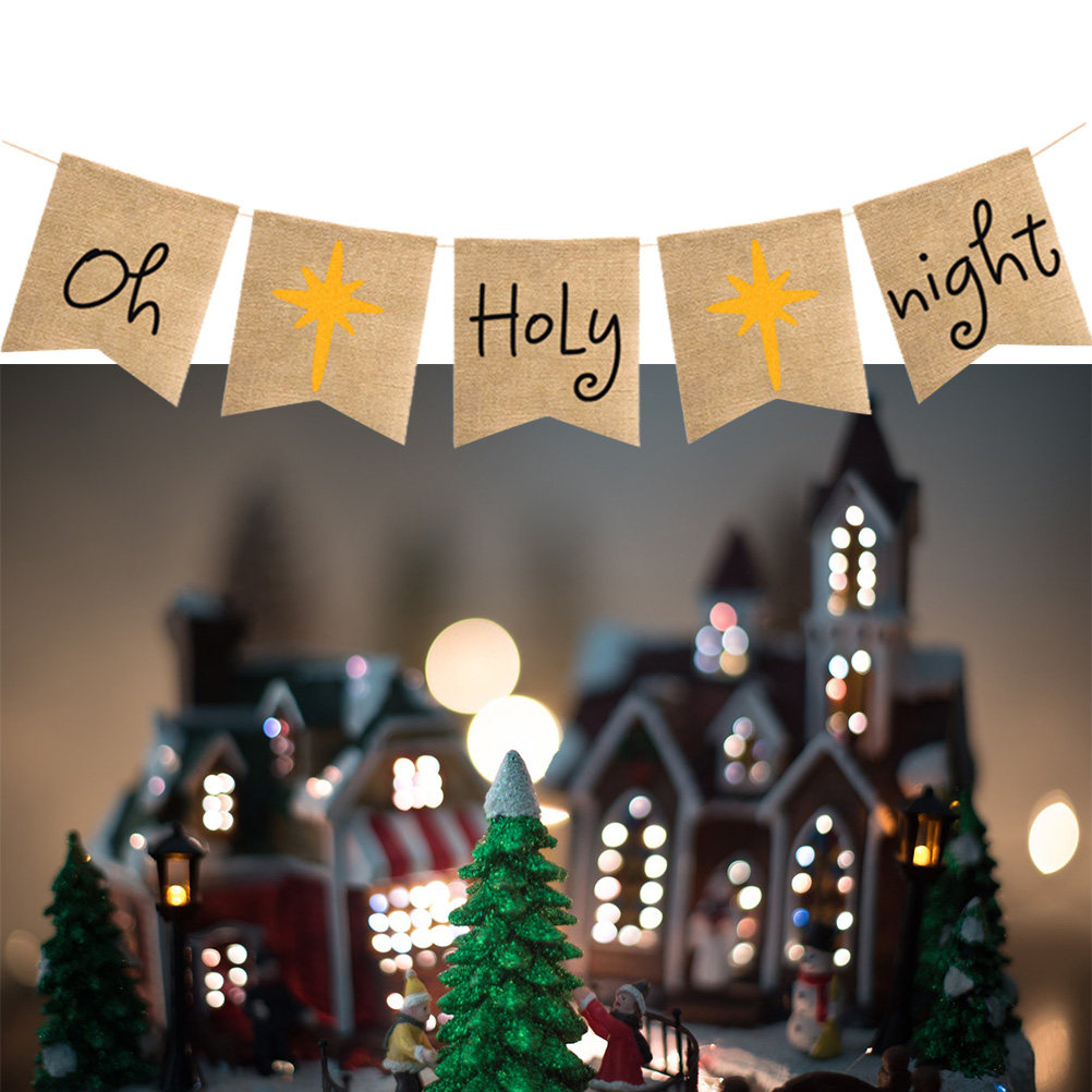 Striscione 'Oh-Santa-Notte' in - Home Decor Garland recensione e prezzo