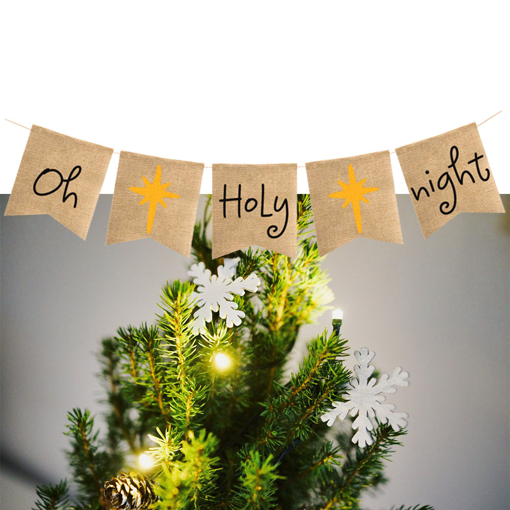 Striscione 'Oh-Santa-Notte' in - Home Decor Garland recensione e prezzo