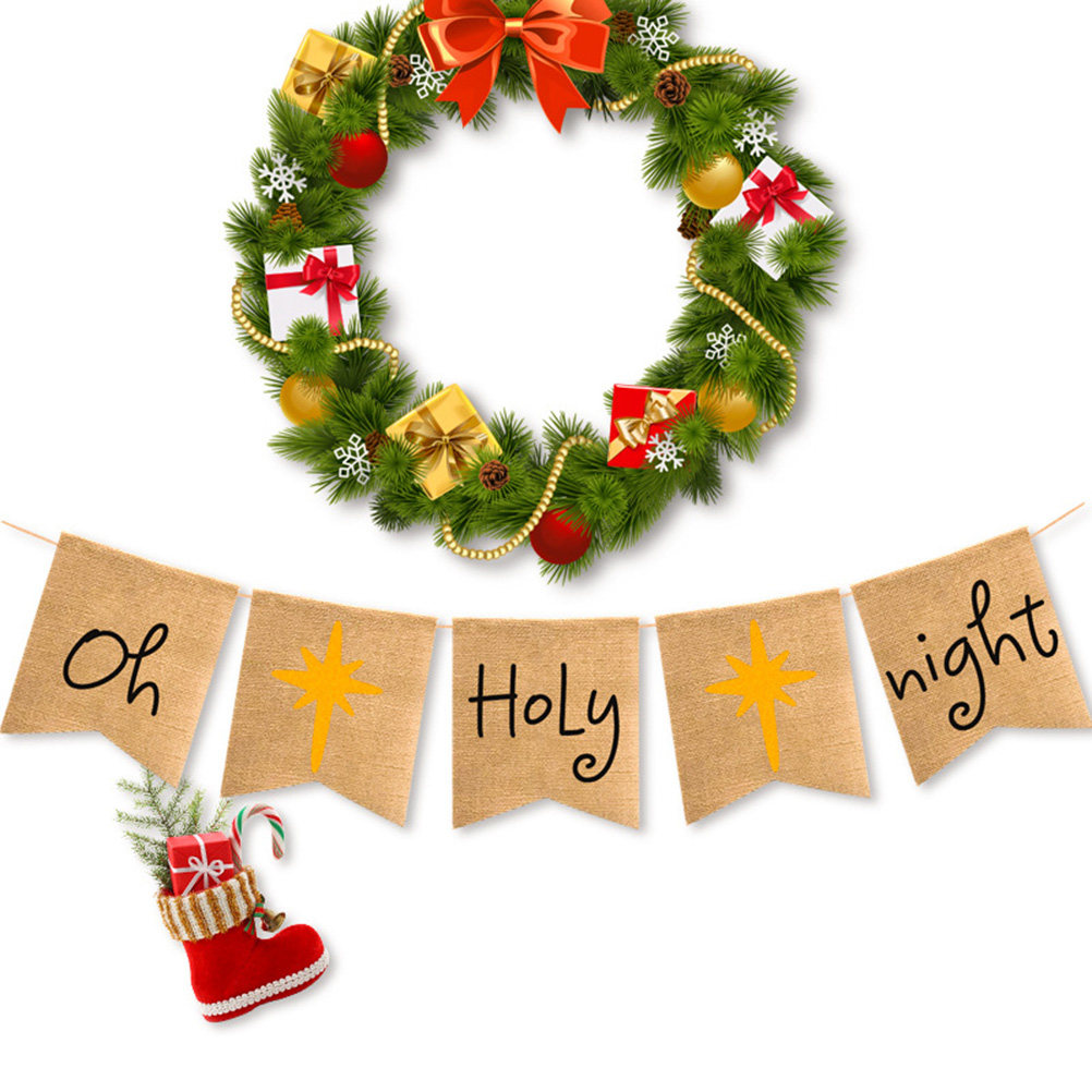 Striscione 'Oh-Santa-Notte' in - Home Decor Garland recensione e prezzo