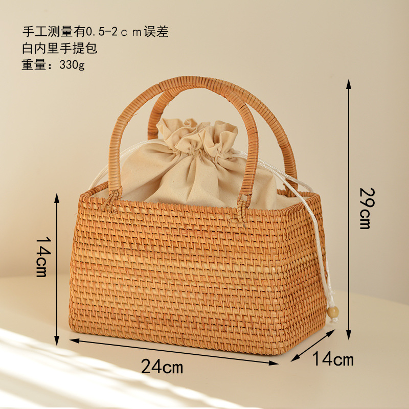 Casual Hollow Rattan Basket Ba - Rattan Plant Basket recensione e prezzo