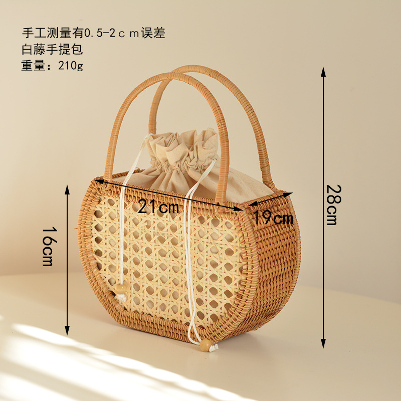Casual Hollow Rattan Basket Ba - Rattan Plant Basket recensione e prezzo
