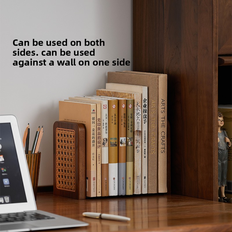 Fermalibri in rattan intreccia - Aesthetic Bookend recensione e prezzo