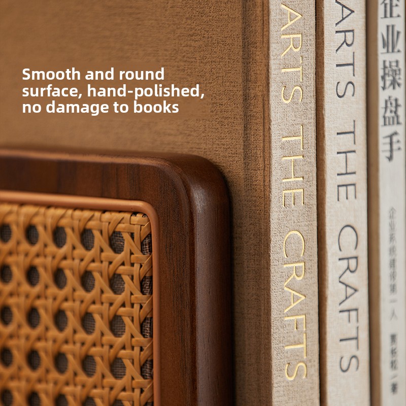 Fermalibri in rattan intreccia - Aesthetic Bookend recensione e prezzo