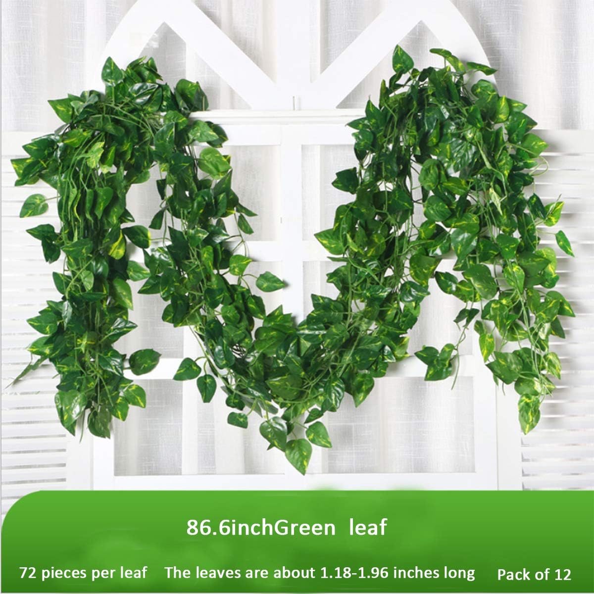 100/2M Edera Verde Artificiale - Rattan Plant Basket recensione e prezzo