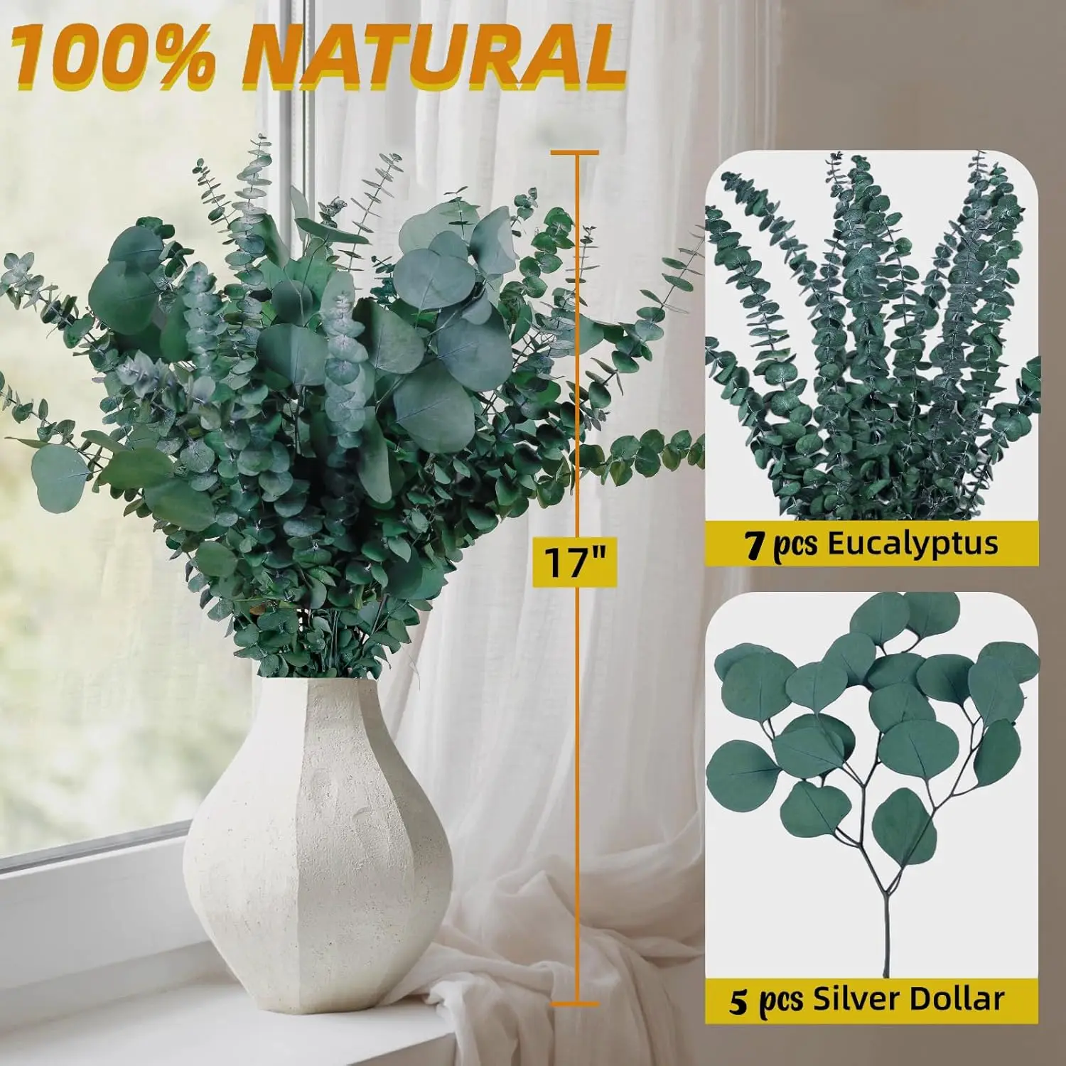 12 Pezzi Grandi Foglie di Euca - Home Decor Garland recensione e prezzo