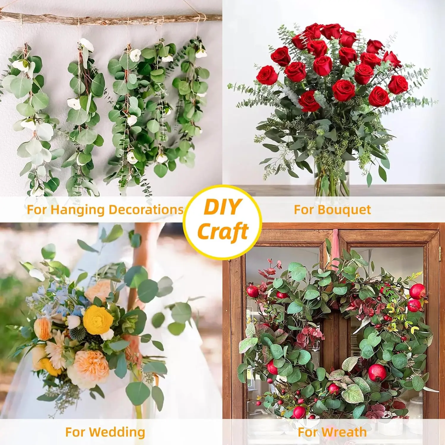 12 Pezzi Grandi Foglie di Euca - Home Decor Garland recensione e prezzo