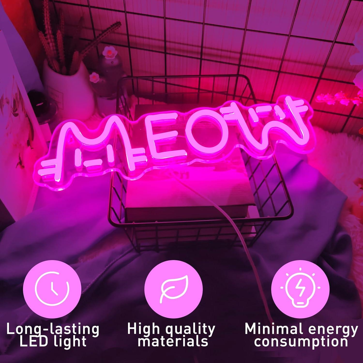 Insegna al Neon a Forma di Gat - Home Decor Cat recensione e prezzo