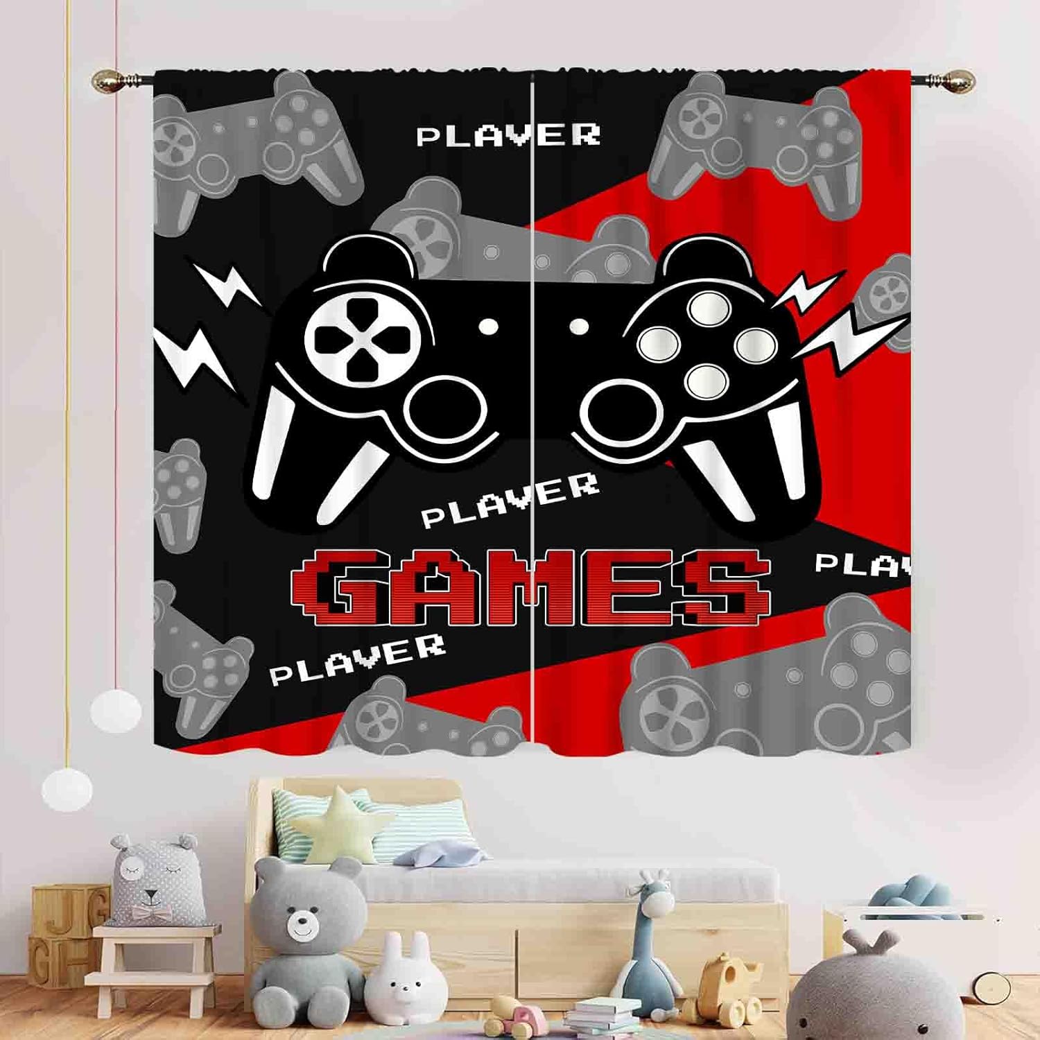 Tende da Gaming Nere e Rosse,  - Home Decor Youtube Videos recensione e prezzo