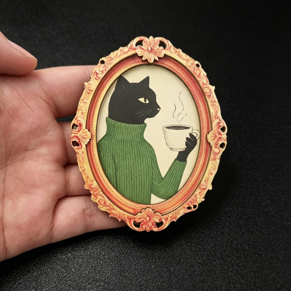 Carino Magnete per Frigorifero - Home Decor Cat recensione e prezzo
